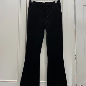 FRAME BLACK VELEVT PANTS